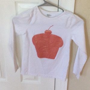 White Shirt with Pink Design